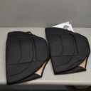 Car Seat Cover for Luxury & Comfort - PU Leather, Anti-Slip, Full Wrap Protection with Storage Pocket for Bottom Cushion - Universal Fit for 95% of Vehicles (Black, 2 Piece)