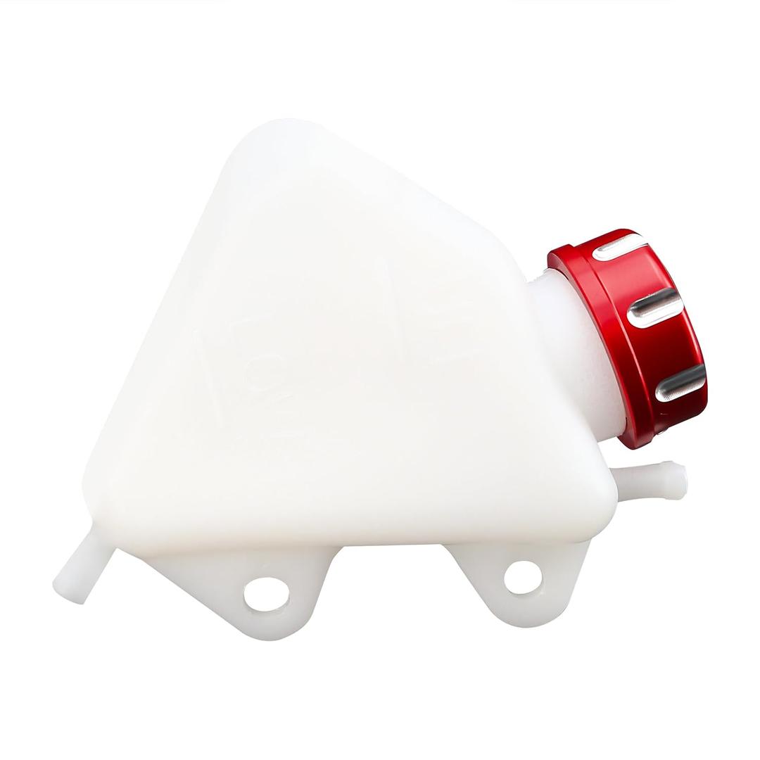 Coolant Bottle Reservoir Tank Radiator Overflow Fit for Kawasaki KLX250 KLX 250 1994-2007 2000 2001 2002 Motorcycle Dirt Bike Off-Road (Red, ABS Plastic)