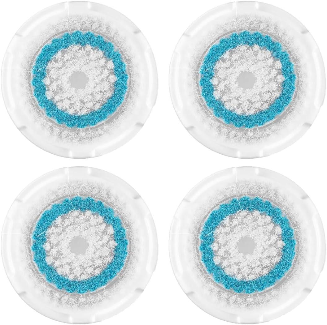 Deep Pore Face Cleansing Brush Head Replacements Compatible with Clarisonic Mia 1, Mia 2, Alpha Fit