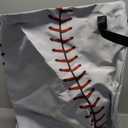 Baseball Texture Pattern Laundry Basket Foldable With Handles Tote Bag Oxford Cloth Funny Laundry Hamper Clothes Storage Bucket Toy Organizer 18.9" x 16.5" For Bathroom/Laundry/Bedroom