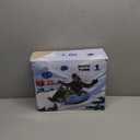 48'' Snow Tube with Premium Canvas Cover for Kids and Adults, Inflatable Heavy Duty Snow Tube Made by Thickened Bottom, Sled Winter Outdoor Fun Toys for Children Boys Girls