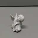 Joyzan Cherub Statue, Resin Lovely White Baby Figurines Angel Garden Memorial Decoration Indoor Outdoor Adorable Sculptures Countertop Shelves Bedside Table Lawn Gazebo Deck Patio Porch Home 2.4*2.2in