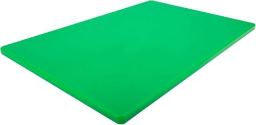 Professional Green Plastic Cutting Board - 18 x 12 Inch Large, HDPE and NSF for Restaurants and Food Service, Dishwasher Safe