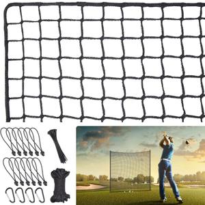 WELSPO Golf Net,Golf Practice Net,Sports Practice Barrier Net,Heavy Duty Ball Netting,Sports Netting for Golf, Baseball,Hockey,Soccer,DIY Ball Hitting Net,10x10ft/10x15ft