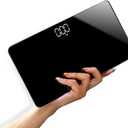 Travel Scale for Body Weight, Venugopalan Small Portable Body Weight Scales Digital Bathroom Mirror Scale Mini Electronic Scale for Personal Health, Body Tape Measure Included (Rechargeable) (9.8" x 5.5")