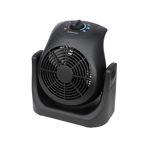Techni Home Dual Comfort 2-in-1 1500W Space Heater & Fan, Portable, Energy Efficient Electric Heater or Fan with Adjustable Tilt for Indoor Use, Compact Personal Heater for Home and Office