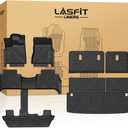LASFIT Floor Mats & Seatback Mats & Cargo Mat for Nissan Armada 2025-2026 / Infiniti QX80 Fit 7seats (Not Fit 8 Seats), Custom Fit All Weather TPE Easy Clean Durable Floor Liners Car Mats,Black