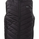 Black Polyester Fiber Heated Vest USB Electric Heating Vest Heates Jacket for Winter Outdoor Heating Clothes
 L
