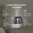 Homedics Ultrasonic Top Fill Humidifier, Cool Mist, 360 Nozzle, Up to 25 Hour Runtime, for Large Room, Bedroom, Nursery, Plants