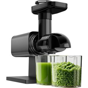 Cold Press Juicer Machines, Slow Masticating Juicers with LED Smart Touch Screen, Professional Extractor for Leafy Greens, Kale & Fibrous Vegetables, 2 Modes & Reverse, BPA-Free