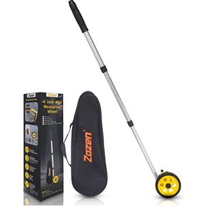 Zozen Measuring Wheel in Feet and Inches, Scalable Length 40in, 4-inch Measure Wheel, Walking Measurement Up To 10,000Ft / Mechanical/One Key to Reset, Include Carrying Bag.