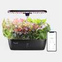 LETPOT LPHLite Hydroponics Growing System, 12 Pods Smart Herb Garden Kit Indoor, Indoor Garden, APP & WiFi Controlled, with 24W Growing LED, 5.5L Water Tank, Pump System, Automatic Timer
