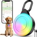 2-in-1 GPS Tracker & Dog Light - Smart Tracking Pet LED Light for iOS Only - Rechargeable IP68 Waterproof Dog Collar Light with 6 Modes for Night Walking - Works with Apple Find My, No Subscription