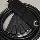 14/3 Gauge Heavy Duty Outdoor Extension Cord 12 FT, 90 Degree Angled 3 Prong Plug, 14 Gauge Power Cable with 3 Outlets, 14AWG, 15A, 125V, 1875W, ETL Listed, Black Wire, with Free Carrying Strap+Ties