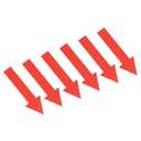 PATIKIL Arrow Sticker 4 Inch, 4 Sheet Directional Sign PVC Adhesive Removable Floor Decal for Floor Wall Marking, Red