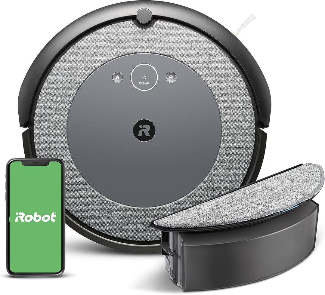 IRobot Roomba Combo i5 Robot Vacuum & Mop - Clean by Room with Smart Mapping, Works with Alexa, Personalized Cleaning Powered OS, Ideal for Pet Hair, Carpet and Hard Floors