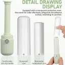 NOLITOY Compact Lint Roller with 3 Rolls Replaceable Sticky Paper - Portable Pet Hair Remover for Clothes, Furniture, and Travel Essentials Household Use