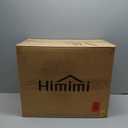 Himimi 80FT + 6.5FT Retractable Air Hose Reel, Wall Mount Pneumatic Hose Reel for Garage Workshop, Automatic Rewind, 3/8" x 80' Hybrid Air Hose with Brass Fittings + Bend Restrictors, 300PSI (Blue)