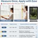 rabbitgoo One Way Privacy Window Film Window Tint for Home with Tools, UV Blocking Heat Control Static Cling No Glue, Daytime Privacy See Out Not in, 35.4 in X 6.5 Feet, Black Silver
