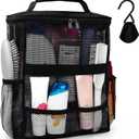 Dorm Room Essentials for College Students Girls Boys Guys, Large Capacity Mesh Shower Caddy Portable with Hanging Hook, Quick Dry Shower Bag for Camping, Beach Essentials, Birthday Gifts for Women Men