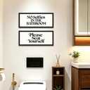 upsimples 8x20 Picture Frame, Display Pictures 5x10 with Mat or 8 x 20 Without, Wall Hanging Photo Frames, Black, 1 Pack