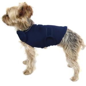 Comfort Dog Anxiety Relief Coat, Dog Anxiety Calming Vest Wrap for Thunderstorm,Travel,4th of July Fireworks,Vet Visits,Separation Anxiety Relief for Dogs (X-Small (Pack of 1), Navy)