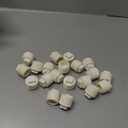 20Pack 1 Inch PVC Pipe End Cap - Male Threaded Plug Adaptor, Cleanout Plug Fitting for Water Line
