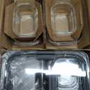 Rubbermaid Brilliance Glass Food Storage Containers, Assorted Sizes, Set of 9, BPAFree, LeakProof, Clear