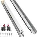 Probrico 6 Pairs 18 Inch Undermount Drawer Slides, Full Extension Concealed Drawer Runners Soft Close Bottom Mount Drawer Slides with Rear Mounting Brackets Locking Devices