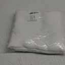 NICETOWN White Linen Sheer Curtains and Drapes 84 inches Long, Rod Pocket & Back Tab semitransparent with Light Through Vertical Window Treatments for Sliding Glass Door & Living Room, 52"W, Set of 2