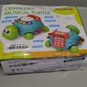 Jyusmile Baby Toys 6 to 12 Months, Musical Turtle Crawling Infant Toys, Early Learning Educational Toy with Light & Sound, Christmas Birthday Gifts for Boy Girl 7 8 9 10 11 Month 0-1 Year Old