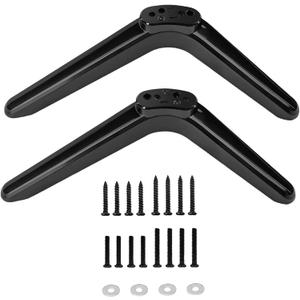 TV Pedestal Feet Stand Mount, Universal Replacement TV Stand Base Legs, Table Desk Pedestal TV Stand Feet Legs, TV Legs for Most TCL 32in/40in/49in/50in/55in TVs, Screws Included