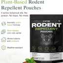 SoFyre Rodent Repellent Pouches 12-Pack Mouse Repellent for Home RV Garage Car Basement, Mice Indoor & Outdoor Deterrent, Peppermint Cinnamon Cedarwood Rat Repellent, Plant-Based Natural Pest Control