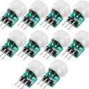 Weewooday 10 Pieces Am312 Pir Sensor Mini Pir Motion Sensor Infrared Human Body Pyroelectric Infrared Motion Module 2.7v to 12v