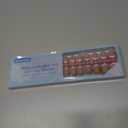 300Pcs Square French Tip Press on Nails, Pink Blue Extra Short Soft Gel Nail Tips, Pre-lasting Acrylic Fake Nails, No Need to File False Nail Tips Extension for Women Nails DIY in 15Sizes