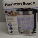 Hamilton Beach Electric Tea Kettle, Water Boiler & Heater, 1.8 Liter, Cordless Serving, 1500 Watts for Fast Boiling, AutoShutoff and BoilDry Protection, EasyView Glass (40853C)