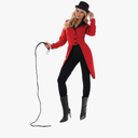 fun shack Red Ringmaster Jacket Women, Circus Ringmaster Costume Women, Women Lion Tamer Costume, Ringleader Costume Women, XXL