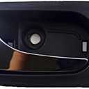 PT Auto Warehouse GM-2312MA-FL - Inside Interior Inner Door Handle, Black (Ebony) Housing with Chrome Lever - Driver Side Front