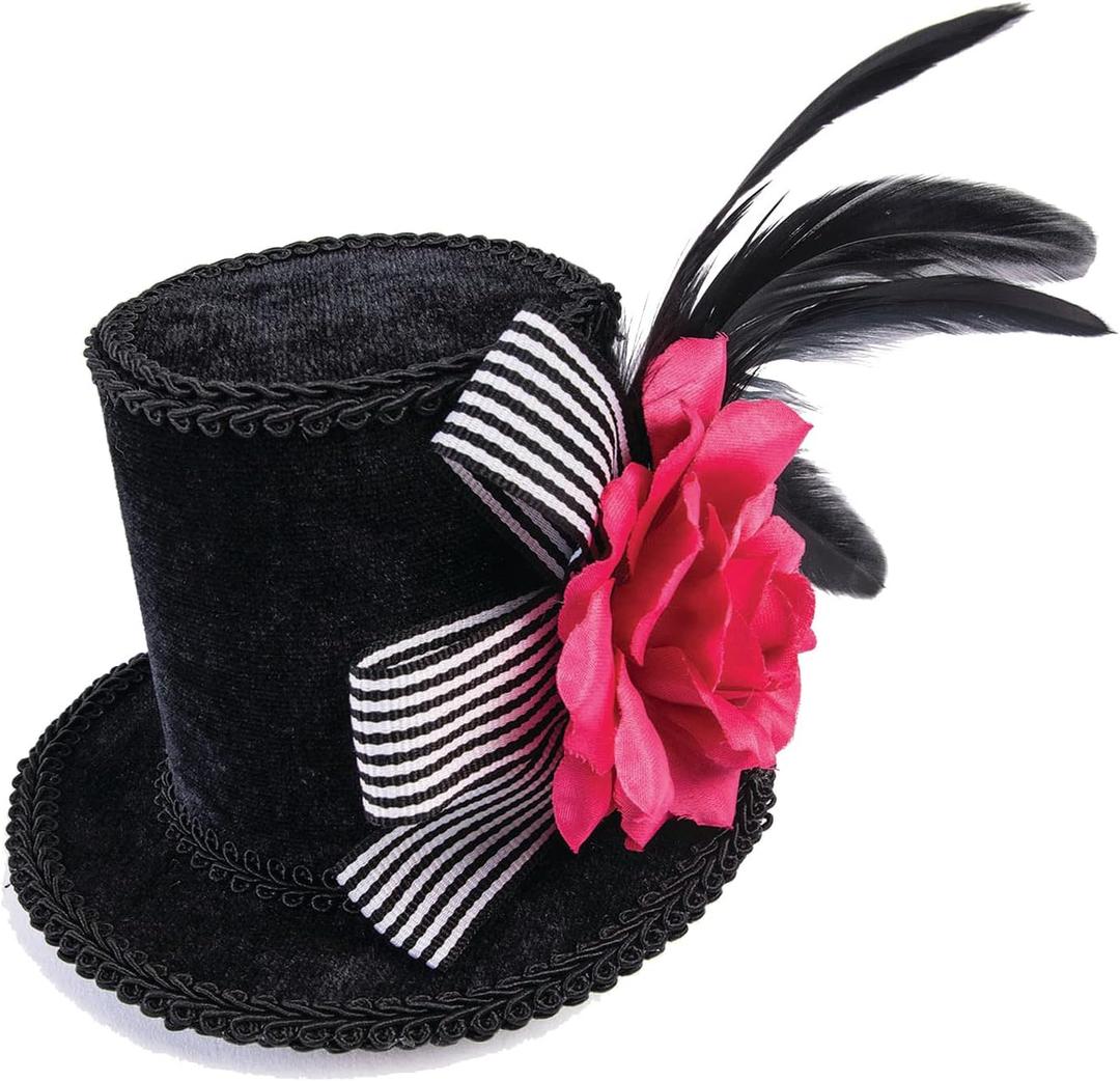 Rubies Harlequin Mini Top Hat for Adults, Women's No Size