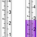 SynHHergyx 2 Pcs 5" Rain Gauge Replacement Tubes for Outdoor Plastic Rain Gauges for Garden Yard Home, Clear Rain Gages