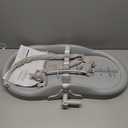 Feisike Baby Changing Pad, Waterproof Wipe-Clean PU Surface, Non-Slip Safety Base & Removable Toy Bar, Ergonomic Diaper Changing Station for Dresser, Nursery, or Travel, Gray