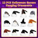 Halloween Hanging Gnomes & Dolls Plush Ornaments, Halloween Advent Calendar 2025, 24 Days Countdown Calendar Gift for Home Decoration Treat or Trick Decor