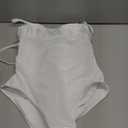 SUUKSESS Women One Piece Tummy Control Swimsuit Crisscross Backless Bathing Suit (Large, White)