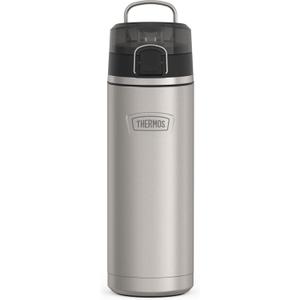 THERMOS ICON SERIES, Stainless Steel Water Bottle with Spout - 24 Ounce, Matte Stainless Steel - Vacuum Insulated Water Bottle with Lid