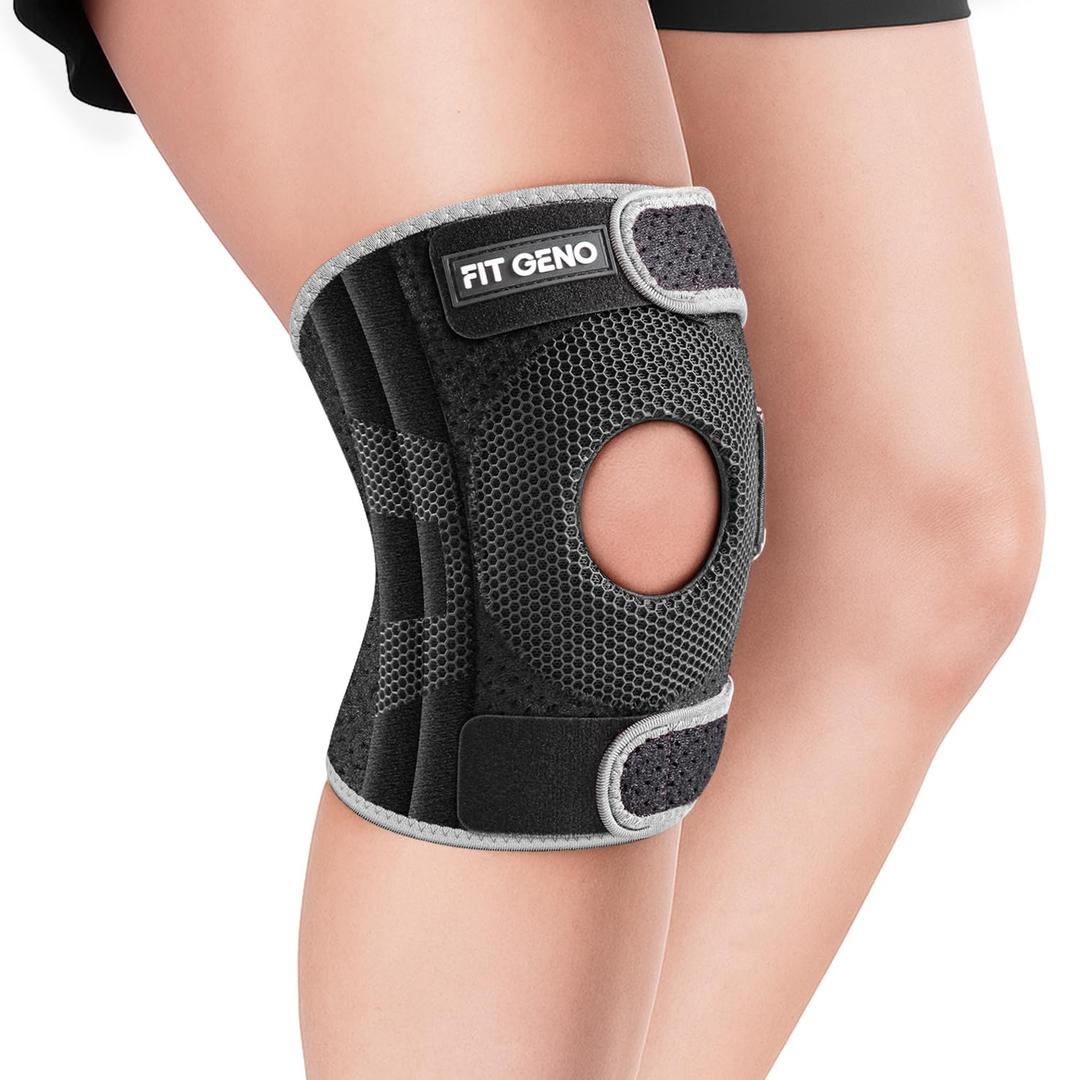 Fit Geno KneeXpert Knee Brace with Side Stabilizers & Patella Gel Pad - M/L