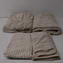 40x80 Inches Bath Sheets Towels for Adults Luxury Microfiber Extra Large Bath Towels for Bathroom Super Soft Absorbent Quick Dry with Hanging Loop (Beige,6PCS)