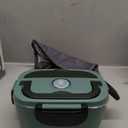 Vabaso Electric Lunch Box for Adults, 80W Heated Lunch Box Portable Food Warmer Lunch Box for Work/Men/Car/Truck with 1.5L 304 Stainless Steel Container Fork & Spoon, 110V/12V/24V