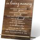 Chunful in Loving Memory Wedding Sign Acrylic Memorial Table Sign for Wedding Wooden Decor for Ceremony and Reception(Classic)