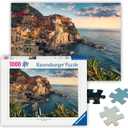 Ravensburger - Cinque Terre - 1000 Piece Jigsaw Puzzle - Featuring The Stunning Seaside Town in Italy - Beautiful, Vibrant Image - Frameable - Premium Quality - Puzzles for Adults