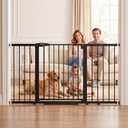 Mumeasy 29.7-57" Extra Wide Baby Gate,Dog Gate Indoor for Doorways & Stairs